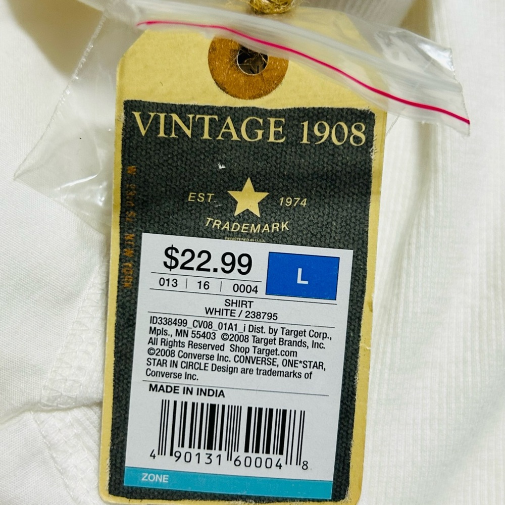 Converse Women's One - Star Long Sleeve Button Down Shirt (L) - Picture 12 of 15